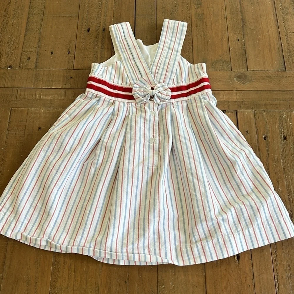 Janie and jack red white and blue tunic and bloomer set